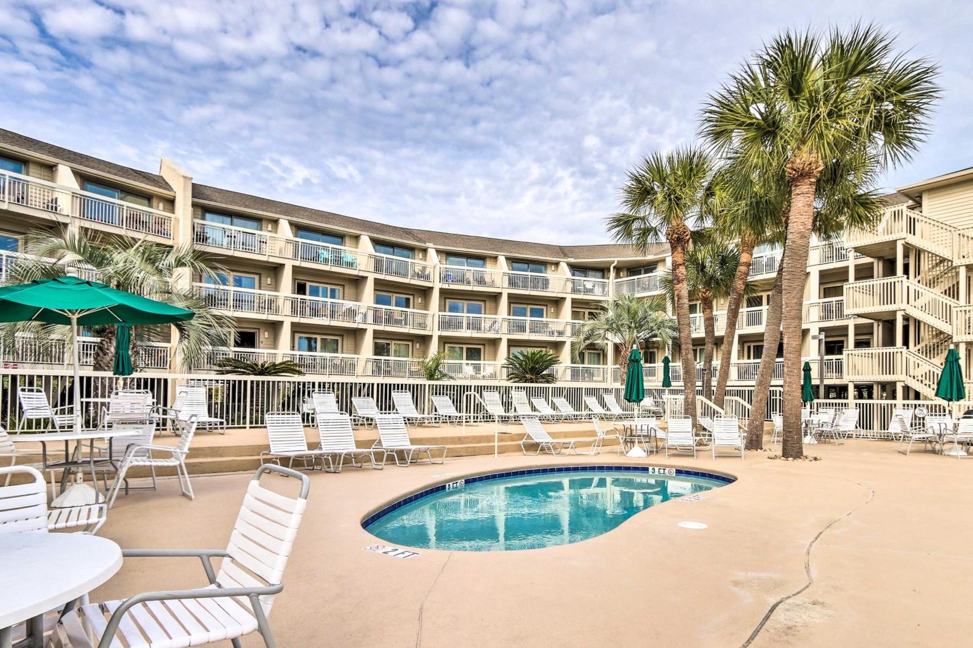 Walk To Beach Resort Condo In Hilton Head! Hilton Head Island Bagian luar foto